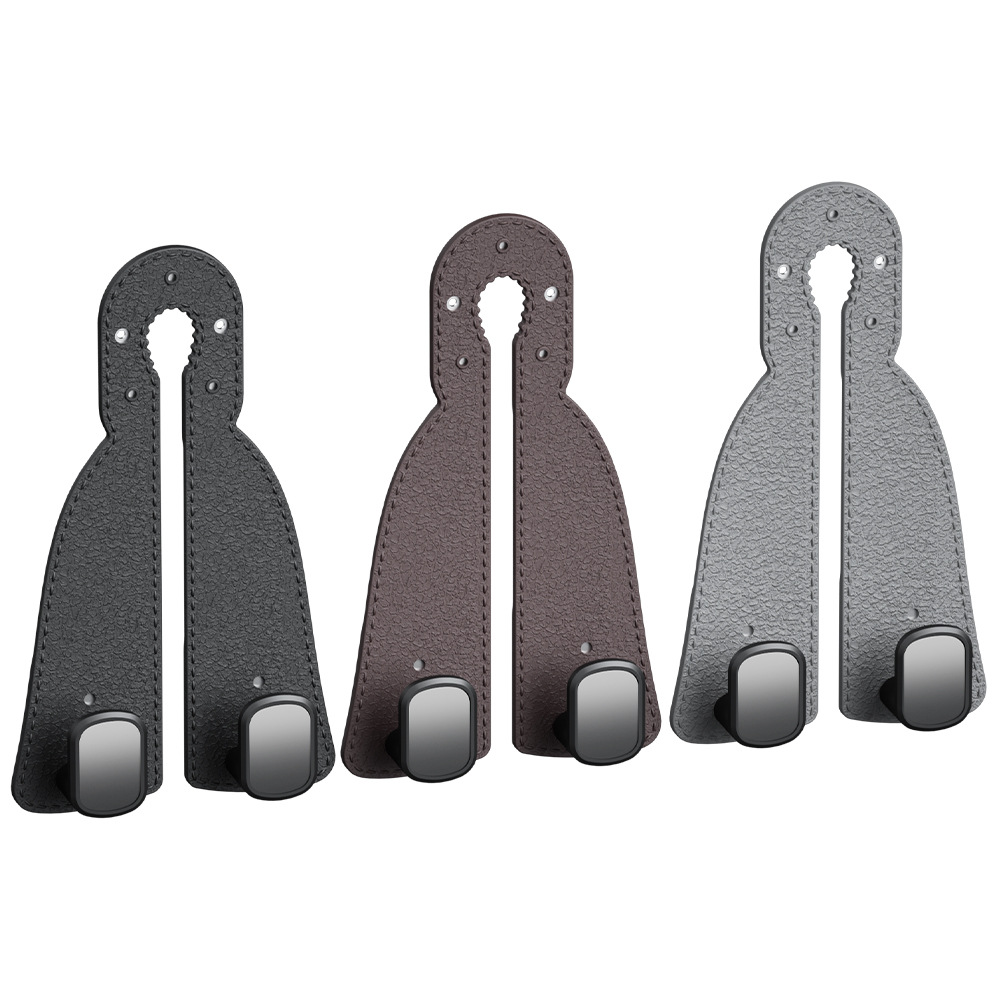 Car Hook, Car Seat Back Hook, Imitation Suede Leather, Rear Car Double Hook, Hidden Seat Rubber