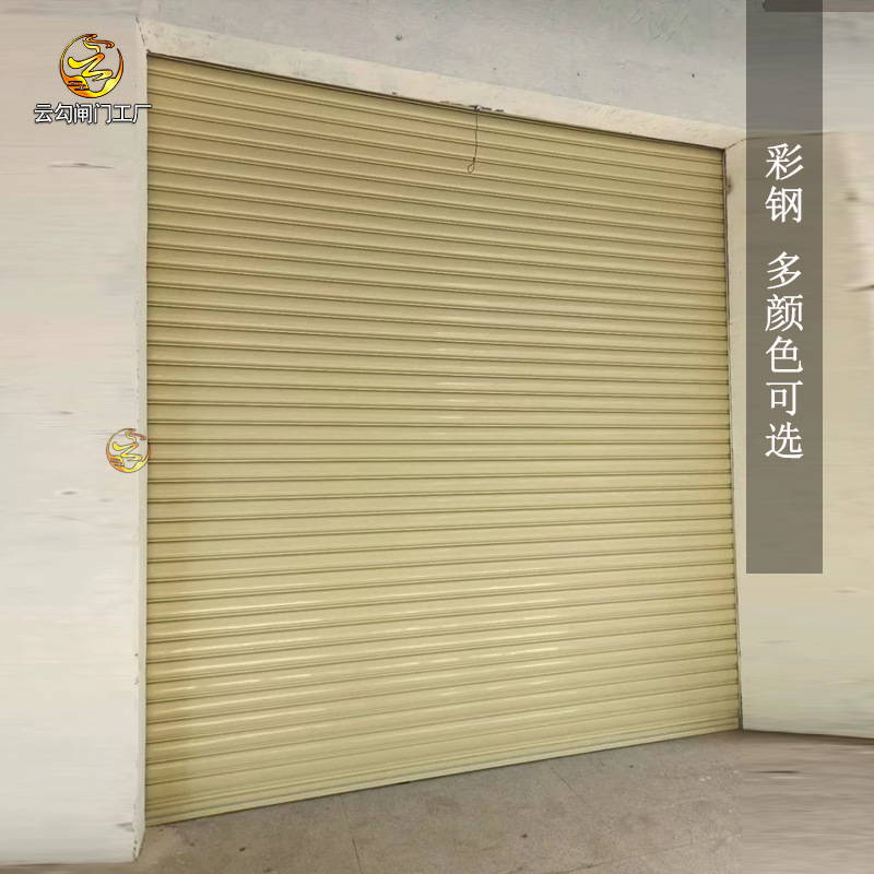 Foshan Wholesale Electric Rolling Shutter Door Workshop Door Pvc See-Through Door Remote Control Stainless Steel Rolling Shutter Door Garage Door