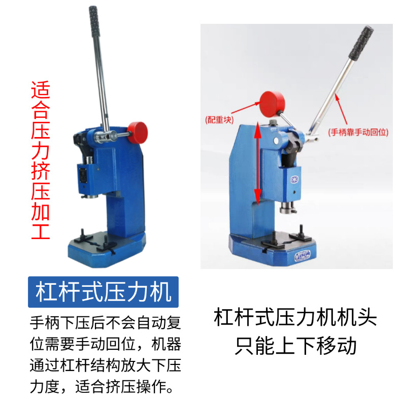 Shanghai Shenkang Changyou Industrial Precision Manual Press Hand Beer Machine Small Stamping Machine Punching Shaft Punching Machine