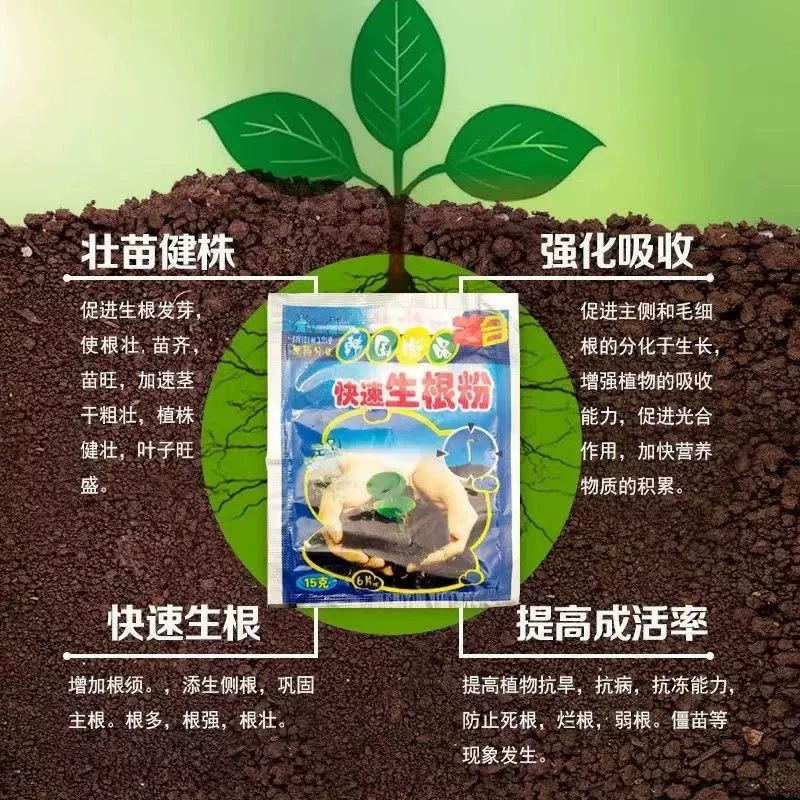 Fast Rooting Powder Manufacturer Fertilizer Vegetable and Fruit Rooting Agent Transplanting Cuttings Plant Gardening General Nutrient Solution Tree