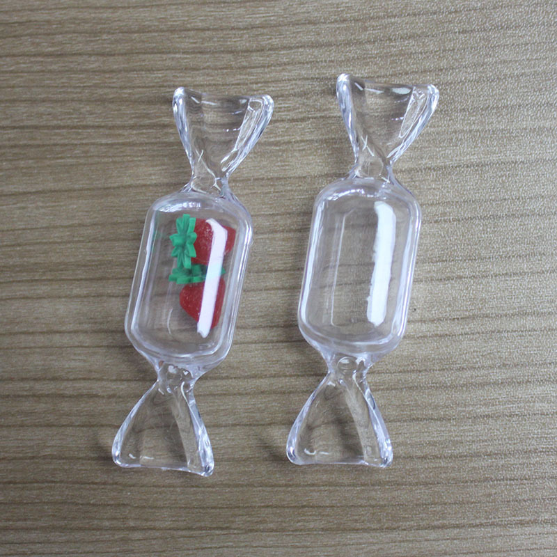 Creative box acrylic small jewelry storage box PS simulation mini food play transparent small candy box