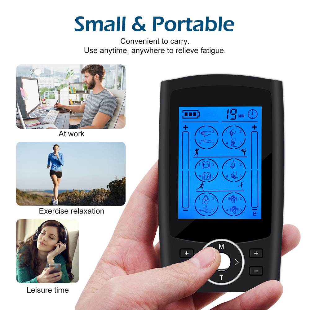 Cross-Border Spot Tens Meridian Physiotherapy Instrument 24 Modes Ems Massager Portable Multi-Function Muscle Stimulator