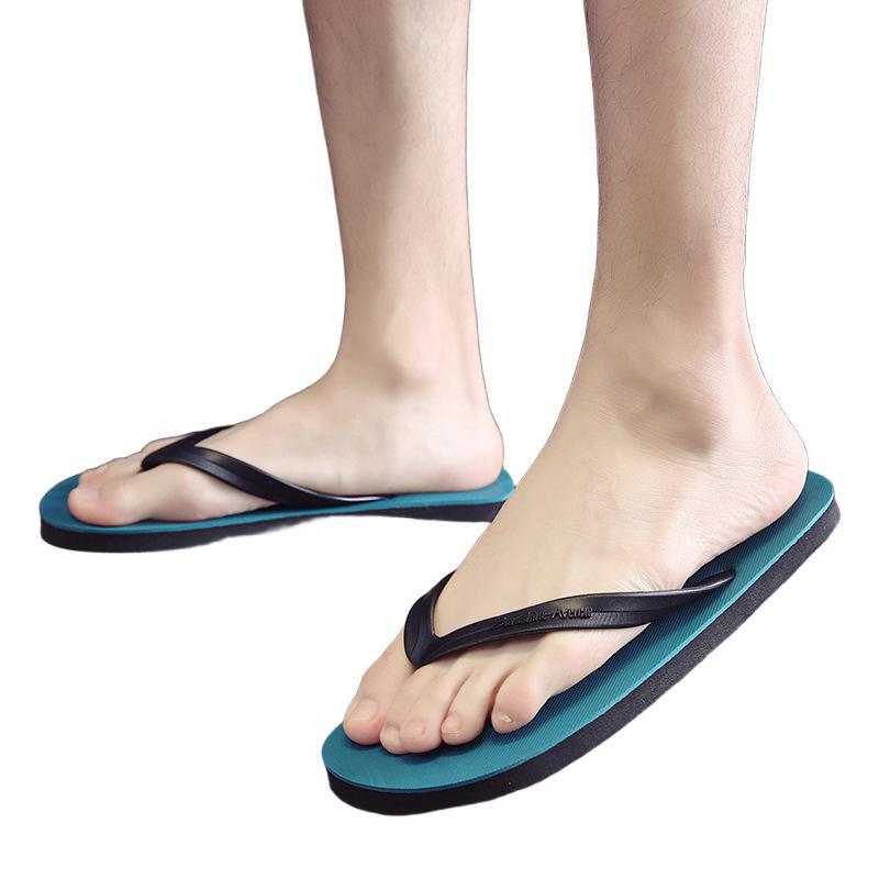Slippers for Men Summer New Korean Style Trendy Flip-Flops Men's Non-Slip Rubber Slippers Student Beach Flip-Flops