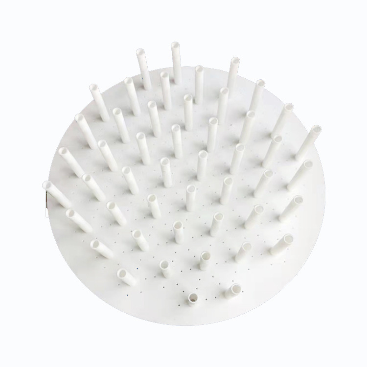 PTFE distributor PTFE plastic liquid distributor disc collector PTFE Teflon shaped parts