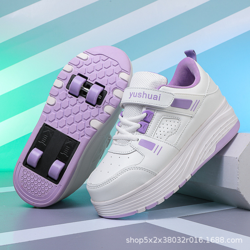 Невидимые четырехколесные хили для девочек, выдвижные новые детские туфли, оптовая продажа роликов для девочек