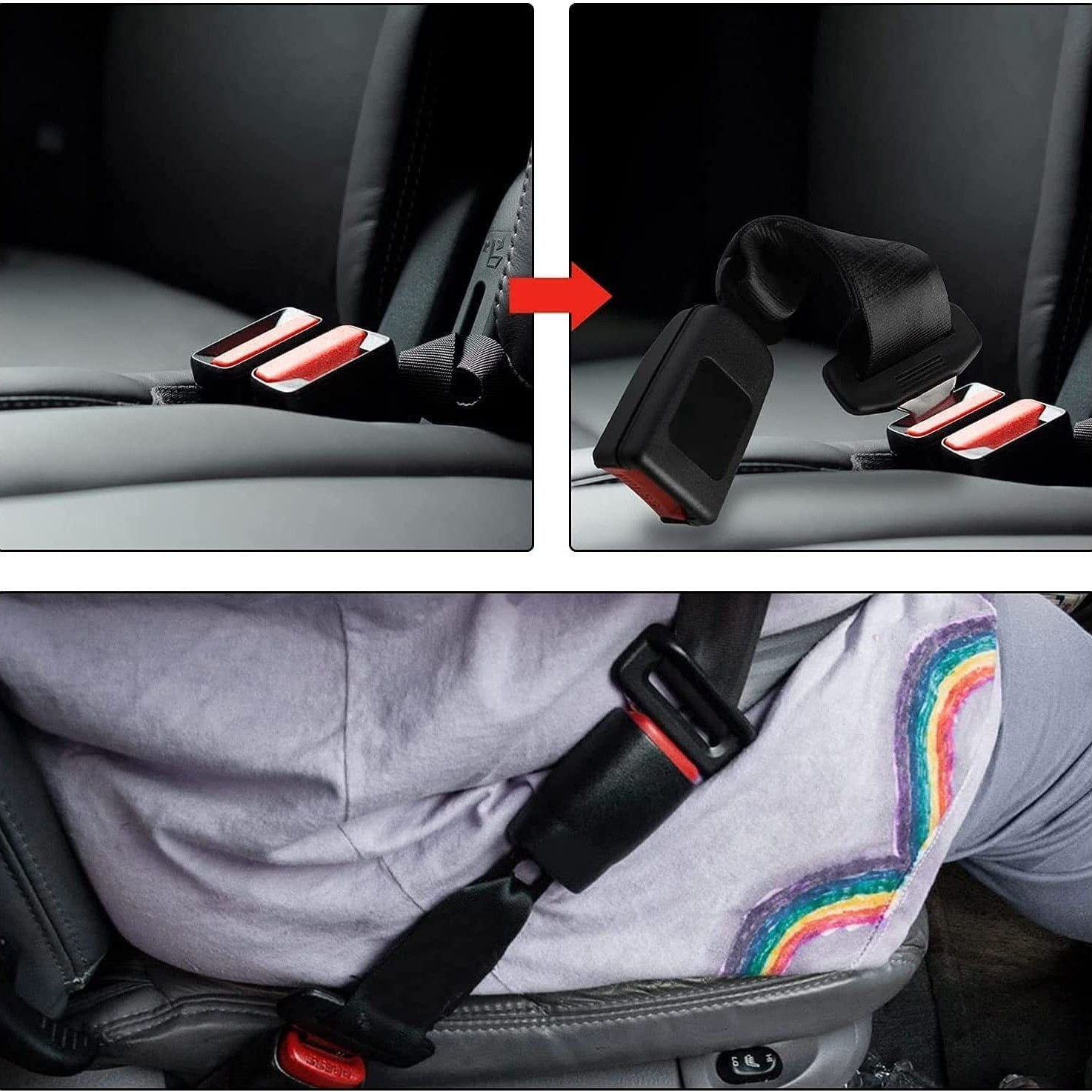 Cross-border seat belt extender extension belt abdominal anti-clamping auxiliary extension seat safety belt seat belt extension belt