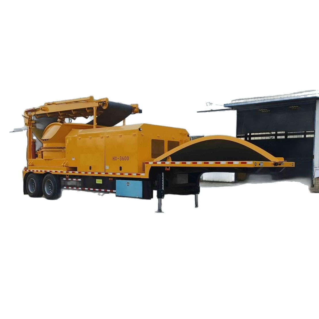 Various Mobile Forest Equipment Chassis Material Crushing Truck Frame Processing