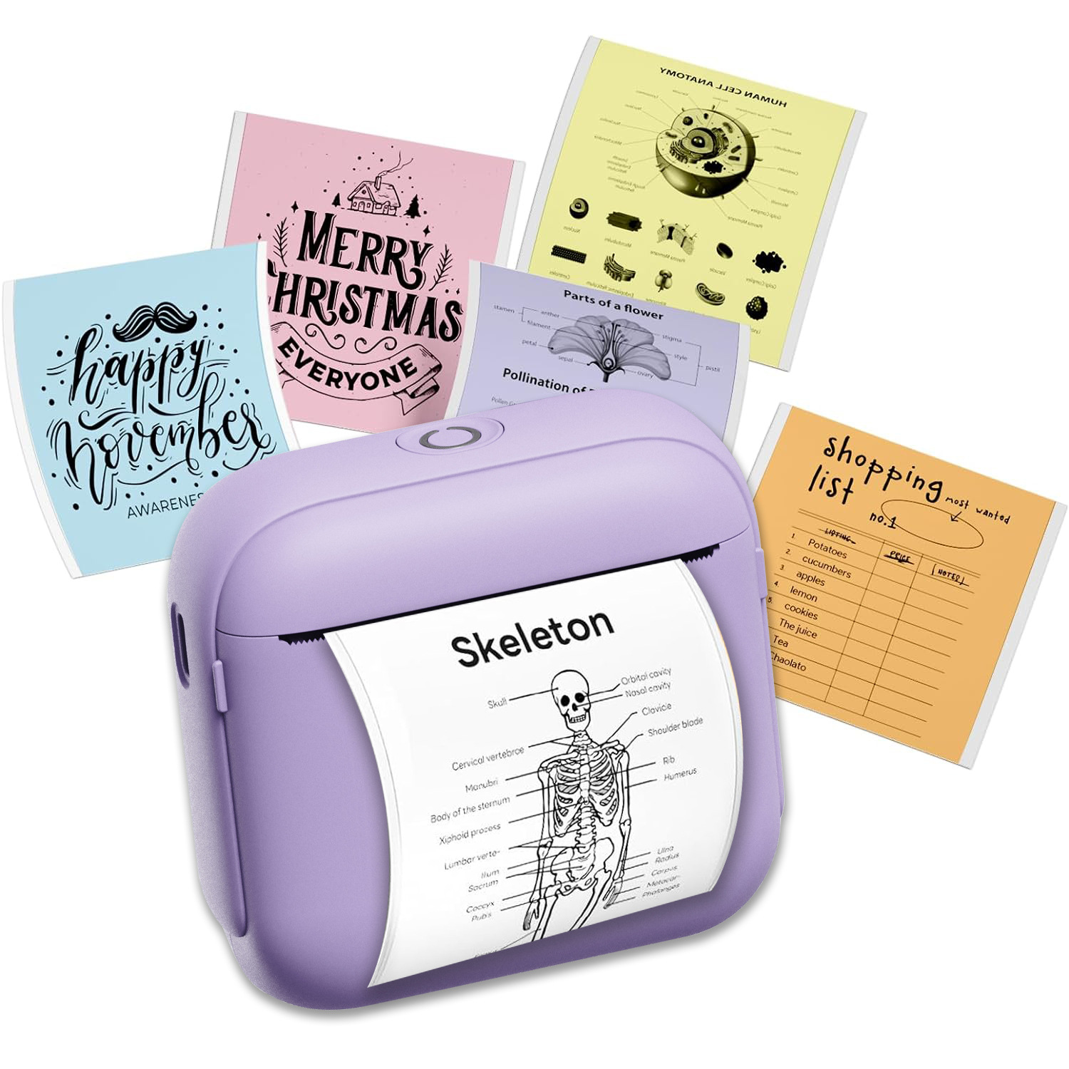 Cross-Border Popular High-Definition Bluetooth Thermal Printer Portable Home Small Mini Pocket Inkless Label Printing