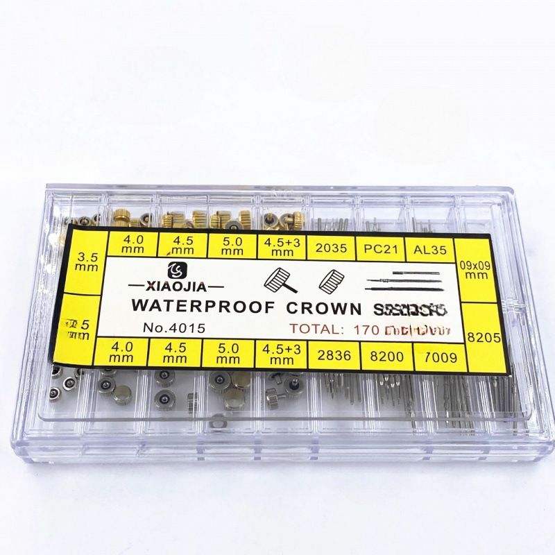 Boxed High-Quality Precision Waterproof Copper Watch Crown with Stem for Time Adjustment, Hand-Cranked German-Made