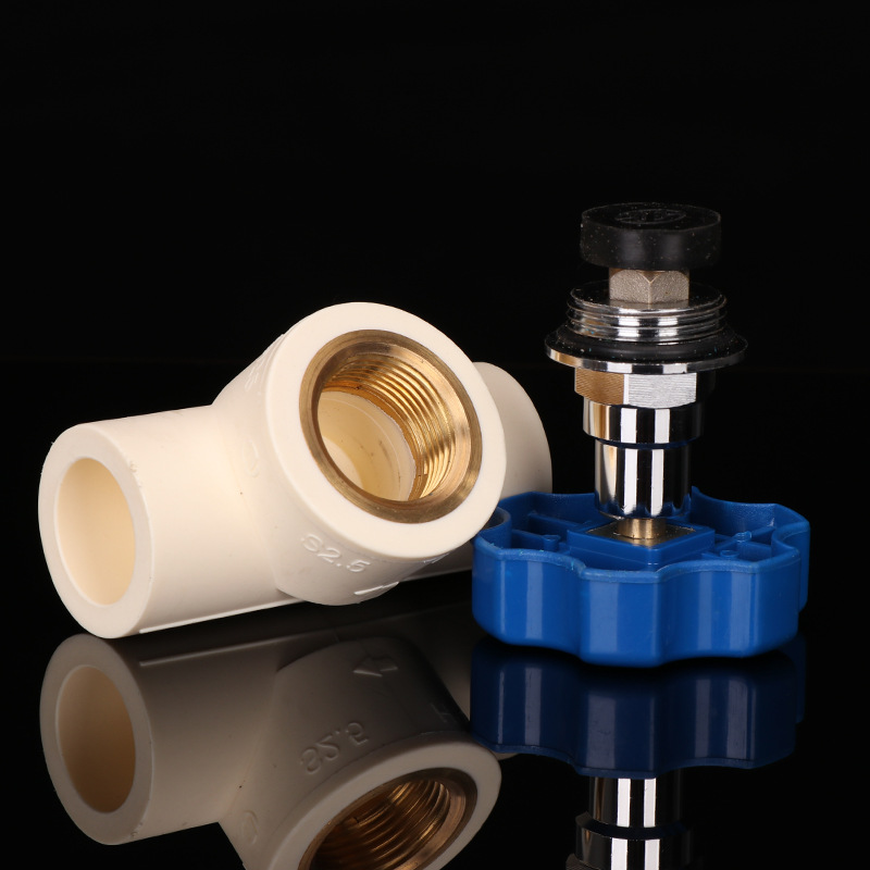 Wholesale Pipe Fittings Direct Elbow Tee Pipe Cap Oxygen-Blocking Heating Pipe Home Improvement Pb Pipe Material Connector Straight-Through Hot and Cold