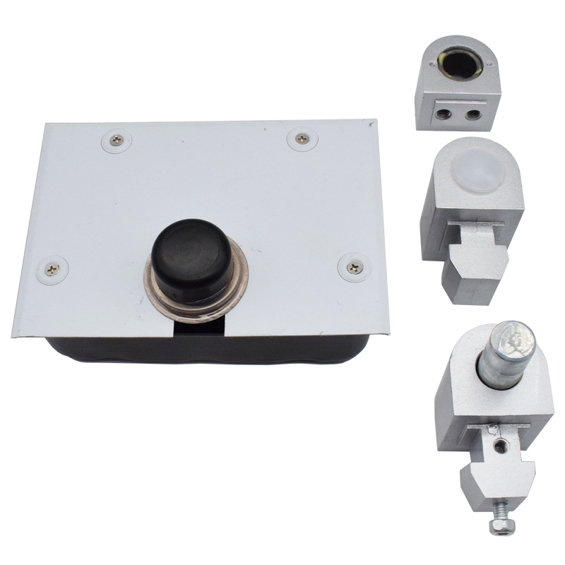 KFC KFC ground shaft door shaft universal McDonald aluminum alloy framed glass door ground Spring 180 degrees outside Open