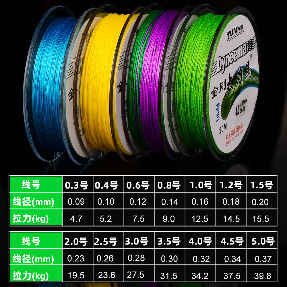 Yaoxin King Kong Dalima 4 Braided pe Line Fishing Line 8 Braided Luya Long-range Main Line Taiwan Fishing Line Manufacturer Wholesale