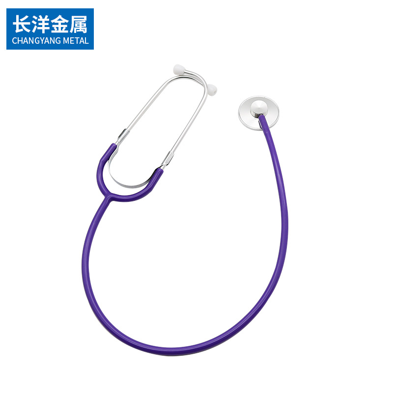 Ninghai Factory Direct Supply Aluminum Single Use Teaching Stethoscope Variety of Color Teaching Stethoscope