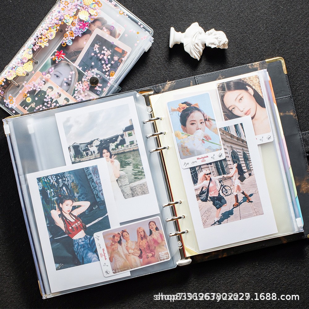 Cross-Border Supply of Multi-Size Pvc Cash Budget Notepad Macaron Hand Ledger Binder with Customizable Logo