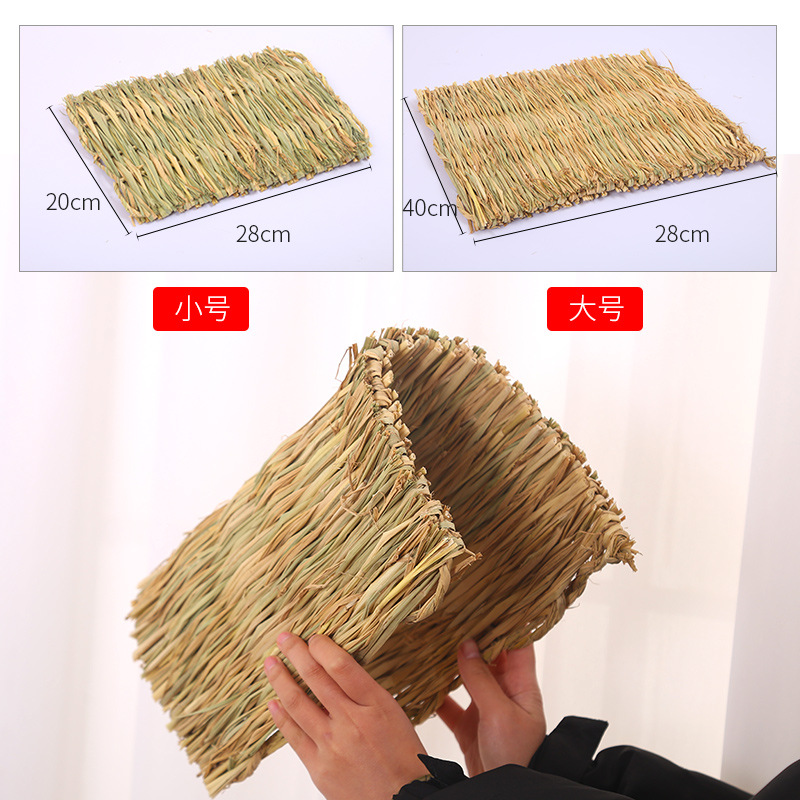 [Factory] Pet Supplies Straw Mat Woven Straw Rabbit Guinea Pig Nest Straw Nest Wholesale Rabbit Nest