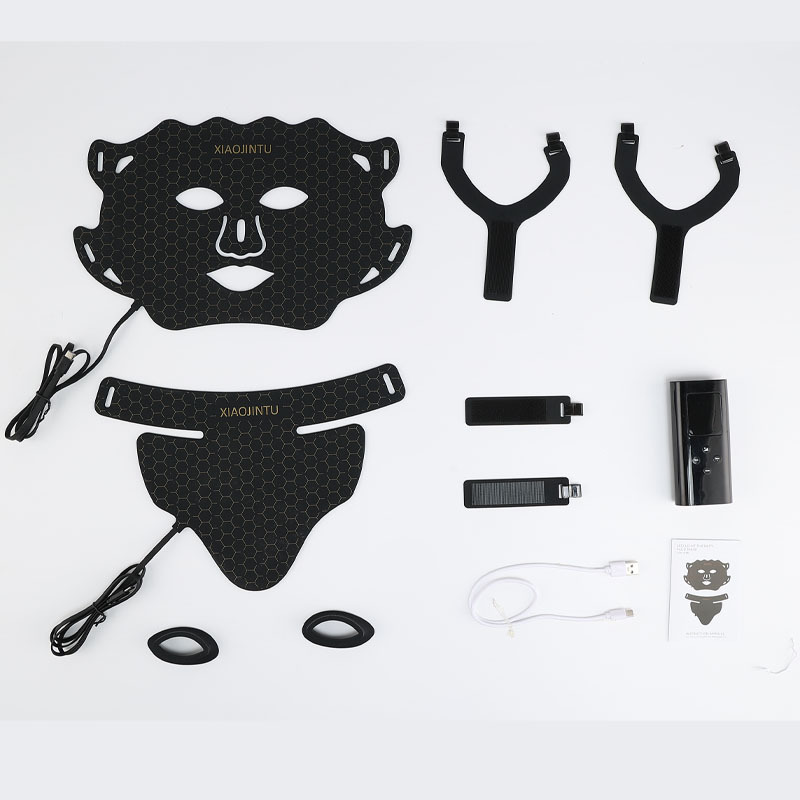 Cross-Border New Seven-Color Light Neck Silicone Mask Led Photon Rejuvenation Instrument Home Acne Removal Light Mark Beauty Instrument