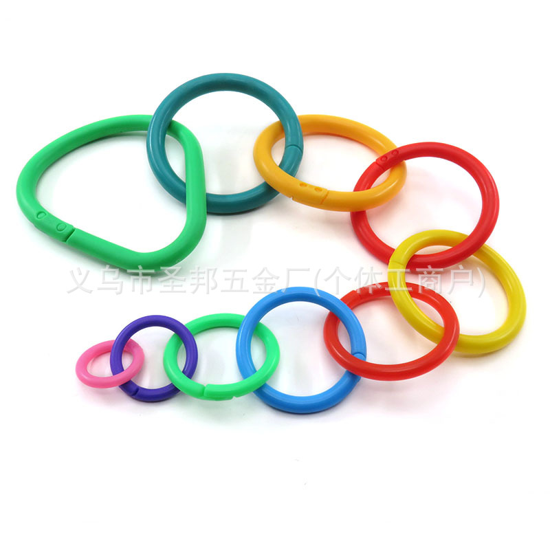 Пластиковое разъемное кольцо, двойная пряжка, пластиковая тыквенная пряжка, кольцо для карт, большая емкость