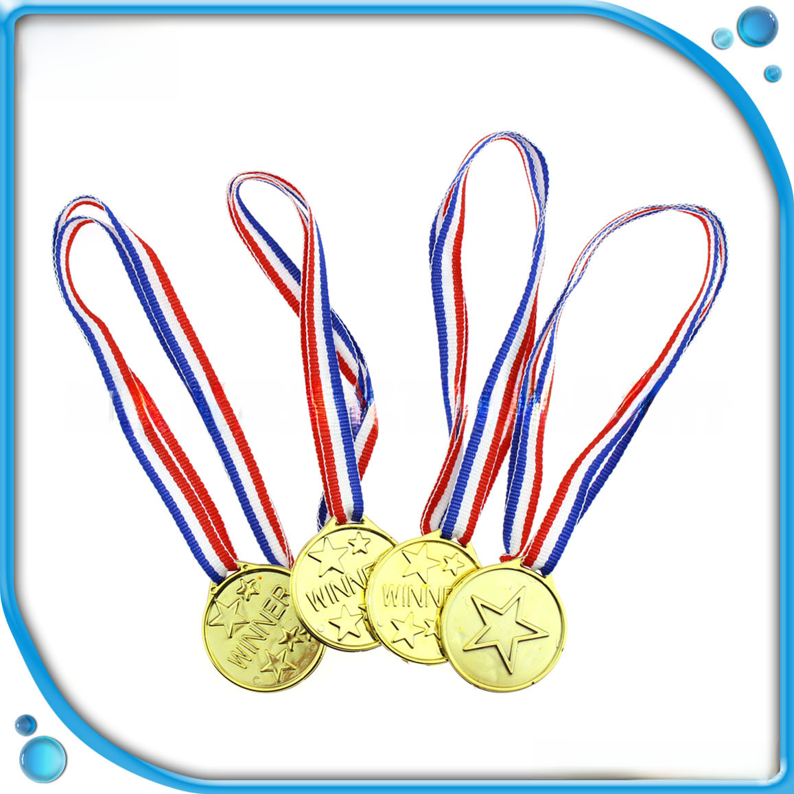 Children's Sports Games gold medal plastic medal party gifts small toys Amazon hot sale
