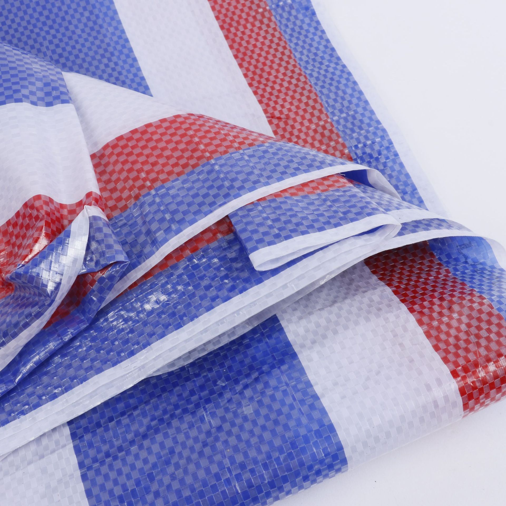 Color Striped Cloth Rainproof Tarpaulin Three-Color Plastic Cloth Cover Oil Carport Thickeneded Cover Cloth Woven Dustproof and Sunproof Rainproof Cloth