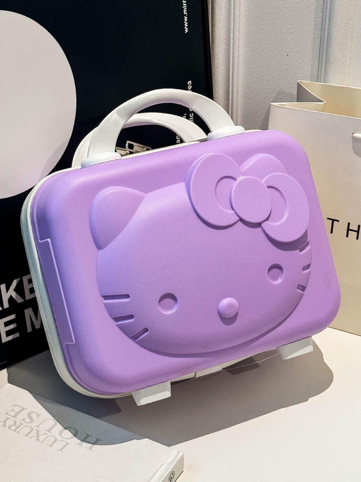 Melody Cosmetic Case Pp Password Box 14inch Suitcase Suitcase Cartoon Wedding Souvenir Storage Suitcase