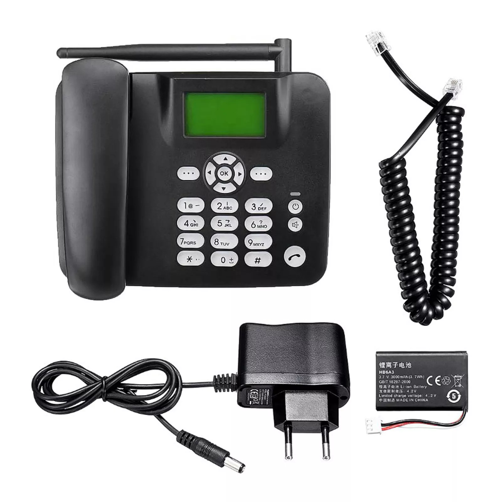 F317 Export 2g Wireless Fixed Line Gsm Card Landline Telephone Dual Card Recording Fm Radio Elderly Phone