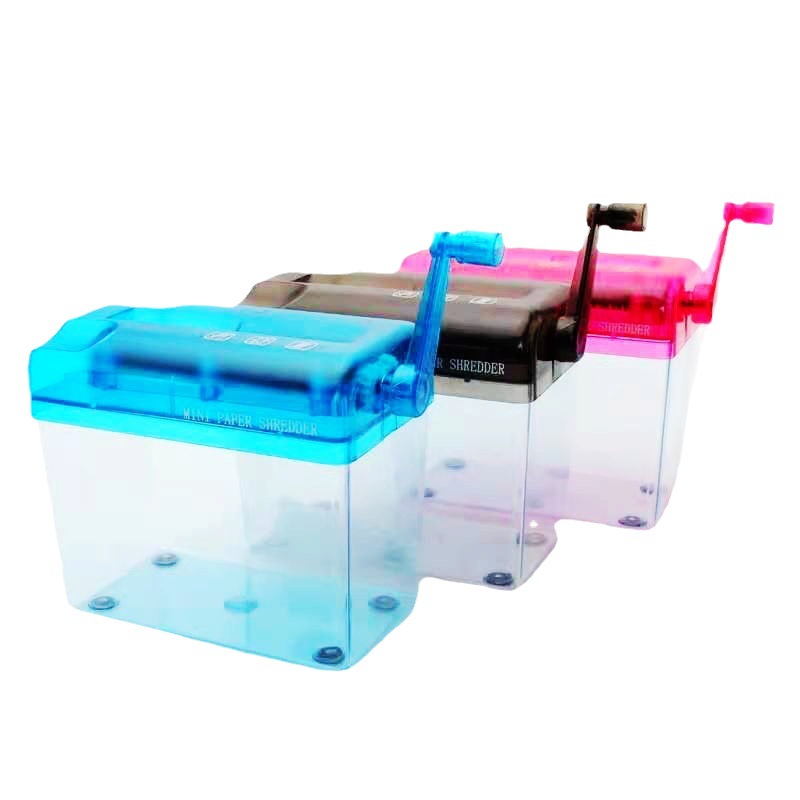 Manual shredder small office shredder desktop strip shredder household A6 mini hand shredder