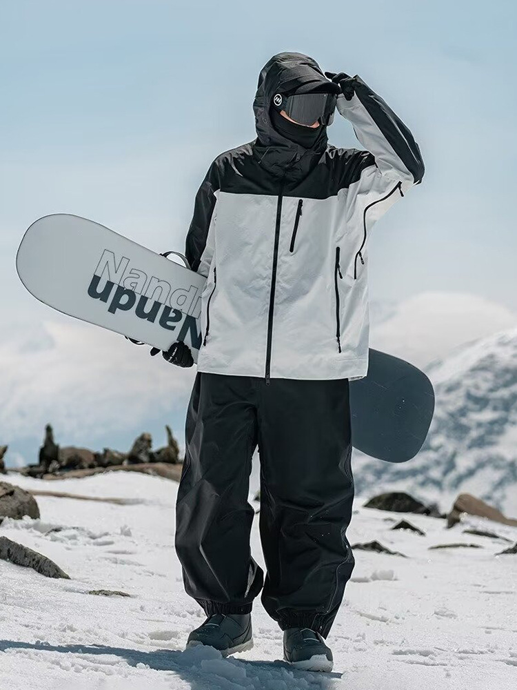 Ice 2025 Casual Pants Ski Pants Unisex Waterproof Windproof Cold-resistant Wear-resistant Warm Snowboard Snowsuit Culottes