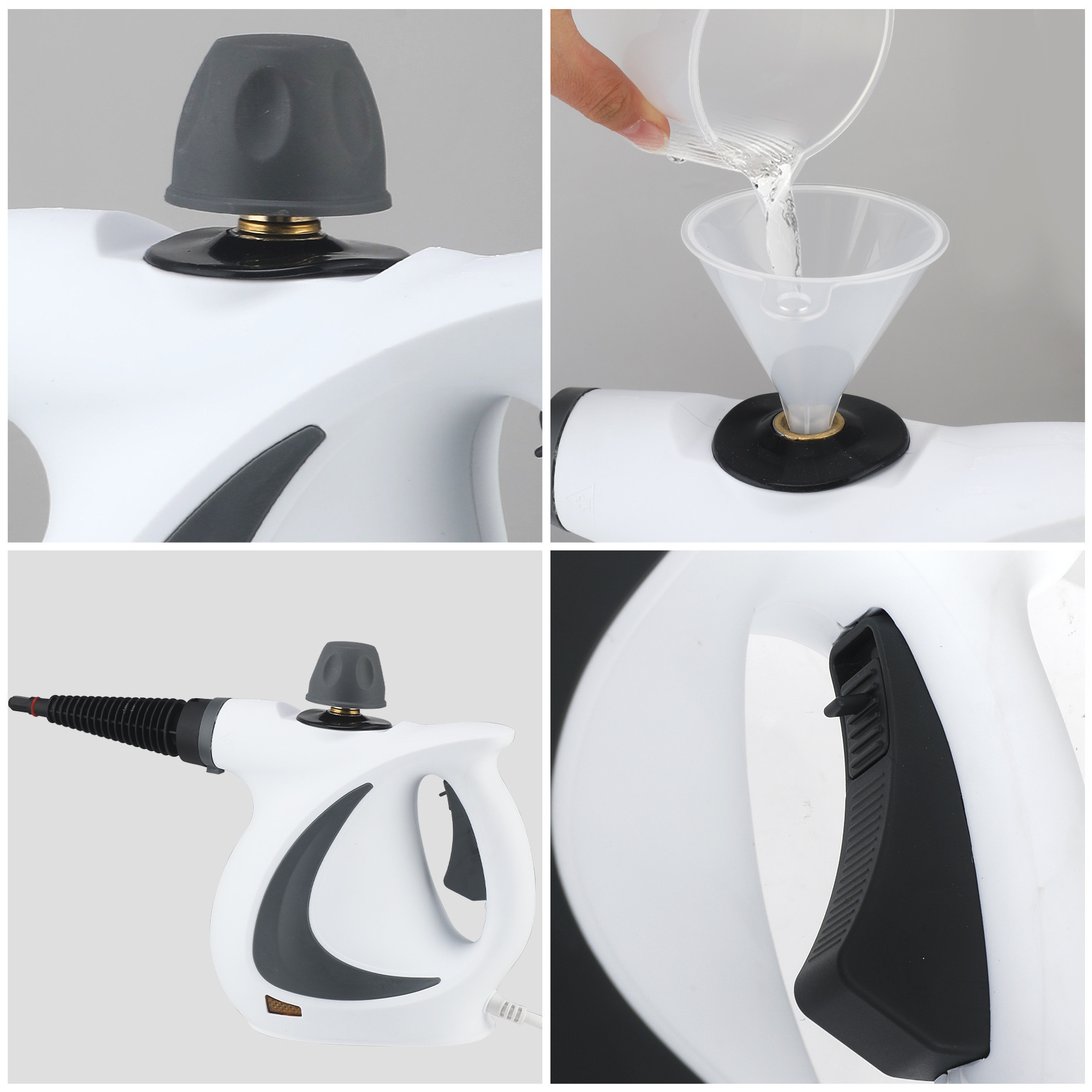 High-Temperature and High-Pressure Steam Cleaning Machine for Air Conditioners, Kitchen Range Hoods, Oil Stains, Household Cleaning Machine, Disinfection and Cleaning 12-Piece Set