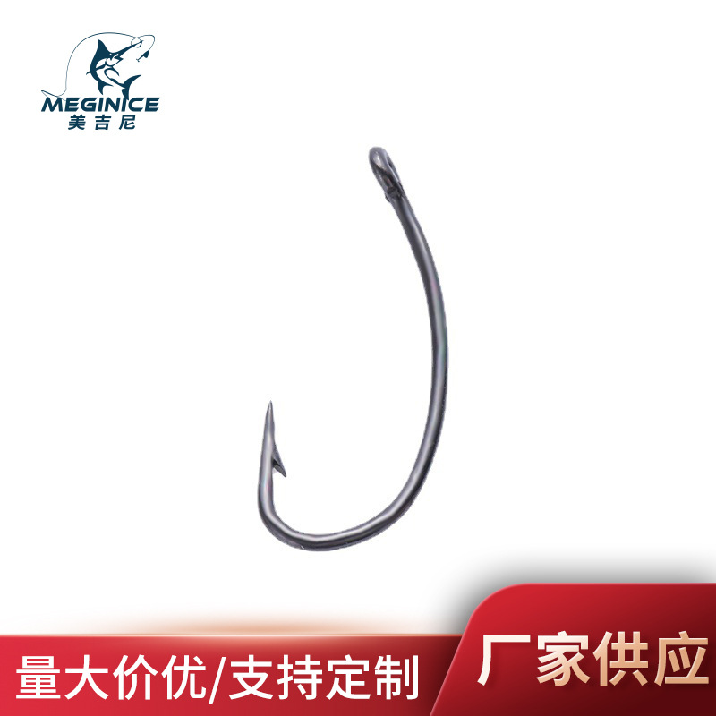 Humpback Hook fly fishing wool hook dry wet tied fly fly hook fly fly naked hook curved back tube barbed Luya fish hook