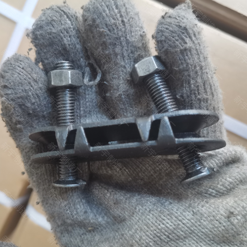 Mine repair conveyor belt belt belt clip plate buckle shell Buckle Head accessories integrated double wire with nails