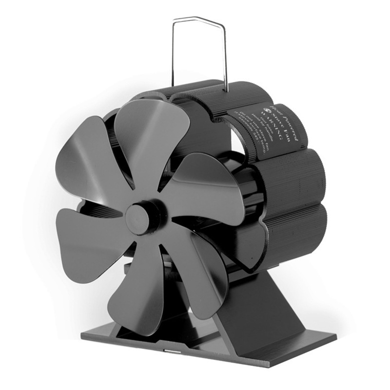 Fireplace fan thermal power rotating high temperature resistant 6-leaf fan ecological fireplace fan wooden fireplace fan lightweight