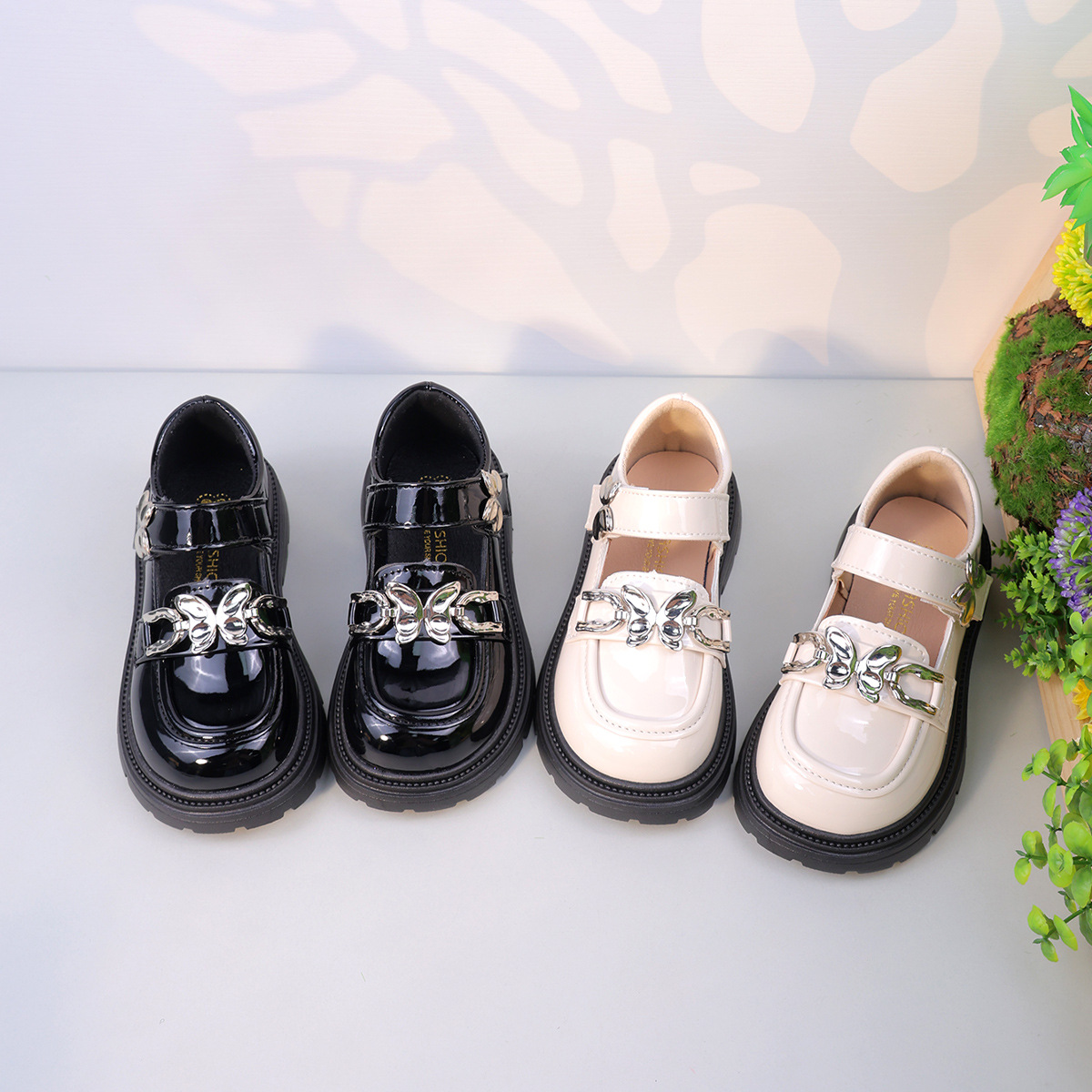Black Leather Shoes for Children, British Style Performance Shoes, 2025 Casual Mary Jane Shoes for Older Children, Loafers, Versatile