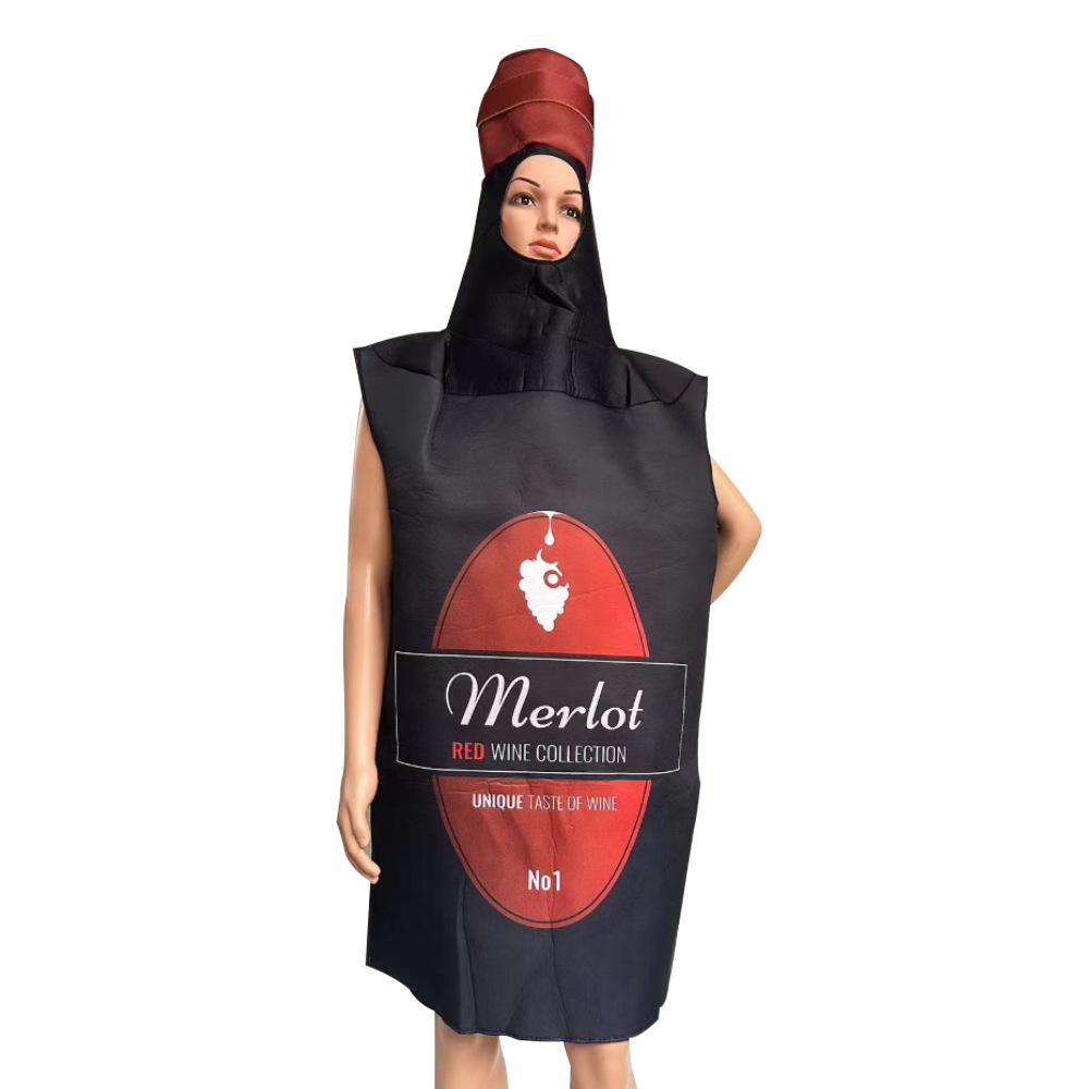 Halloween cos Composite Sponge Beer Clothes Adult cosplay Clothes Beer Clothes Beer Bottle Doll Costume