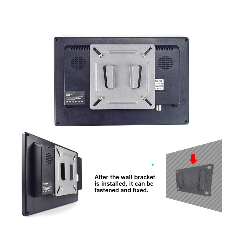 10.1inch Ips Industrial Display Touch Capacitive Monitor with Av/Vga/Hdmi Industrial Computer Screen