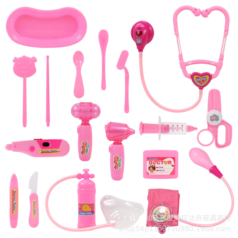 Фабричное прямое охрана окружающей среды доктор игрушка набор имитация игровая домик стетоскоп шприц тонометр медицинские аксессуары