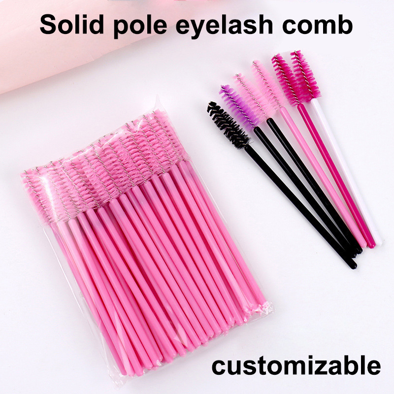 Кисть для ресниц многоцветная, портативная кисть для макияжа, кисть для бровей, расческа для ресниц, многоразовый инструмент для наращивания ресниц, оптовая продажа
