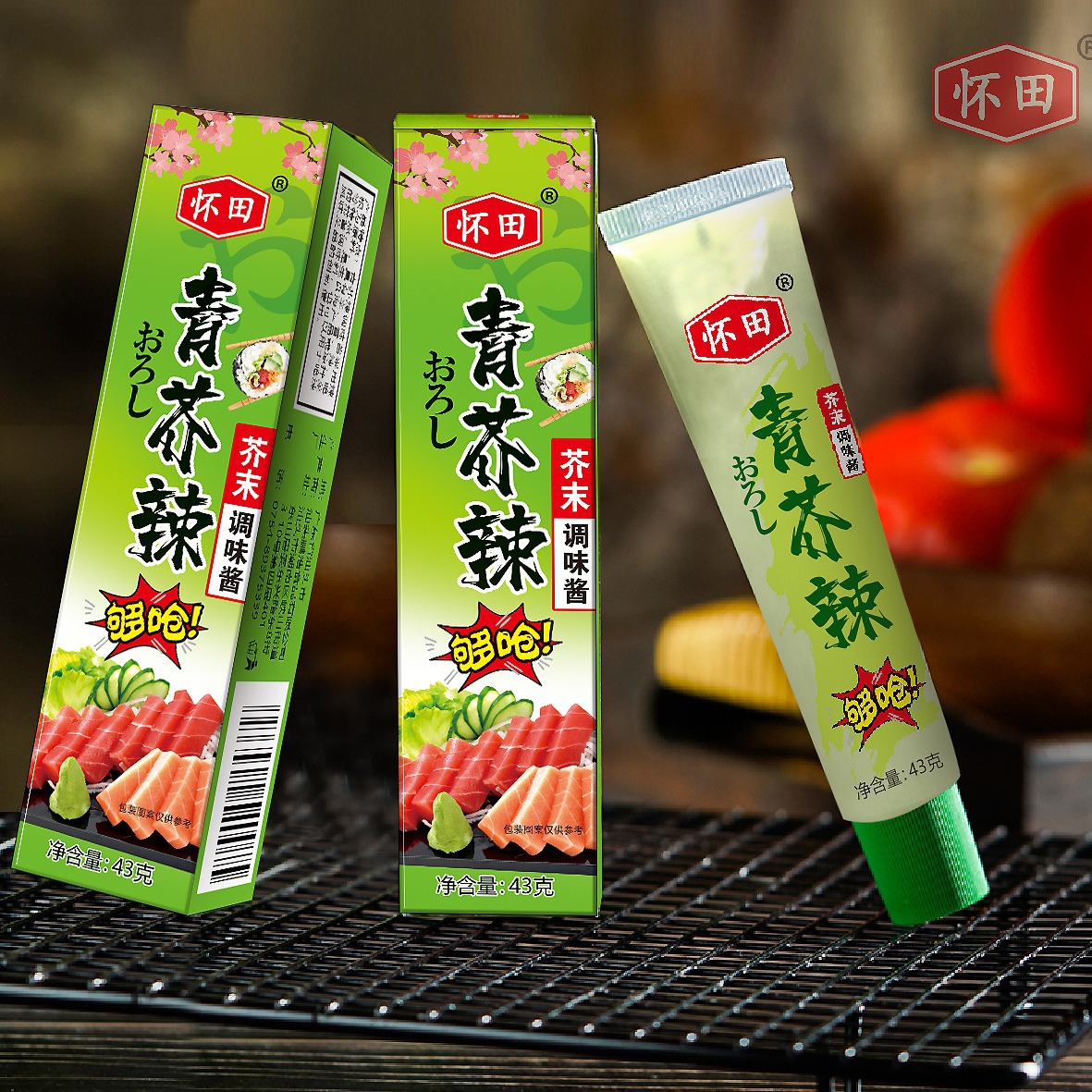 Tianli SP Green Mustard 43g Kui Tian Mustard Cream Mustard Sauce Horseradish Huai Tian Mustard Sashimi Sashimi Fish