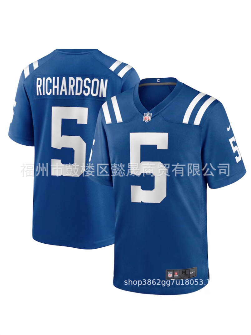 Foreign Trade Nfl Football Uniform Colts 84 # Warr53 # Phillips 38 # Ballentine2025 New Style