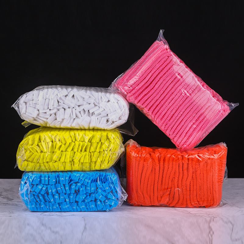 Wholesale Disposable Strip Hats Non-Woven Hats Dustproof Breathable Beauty Salon Food Catering Headgear Breathable Dustproof