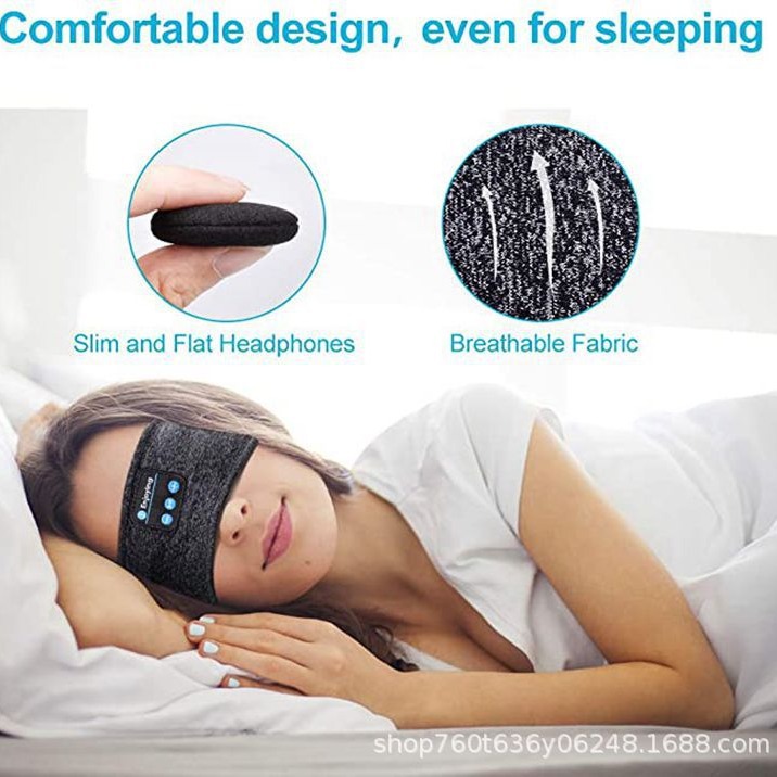 Hot Selling Bluetooth 5.0 Music Sleep Eye Mask Headband Bluetooth Sports Headscarf Call Headband Yoga Headband