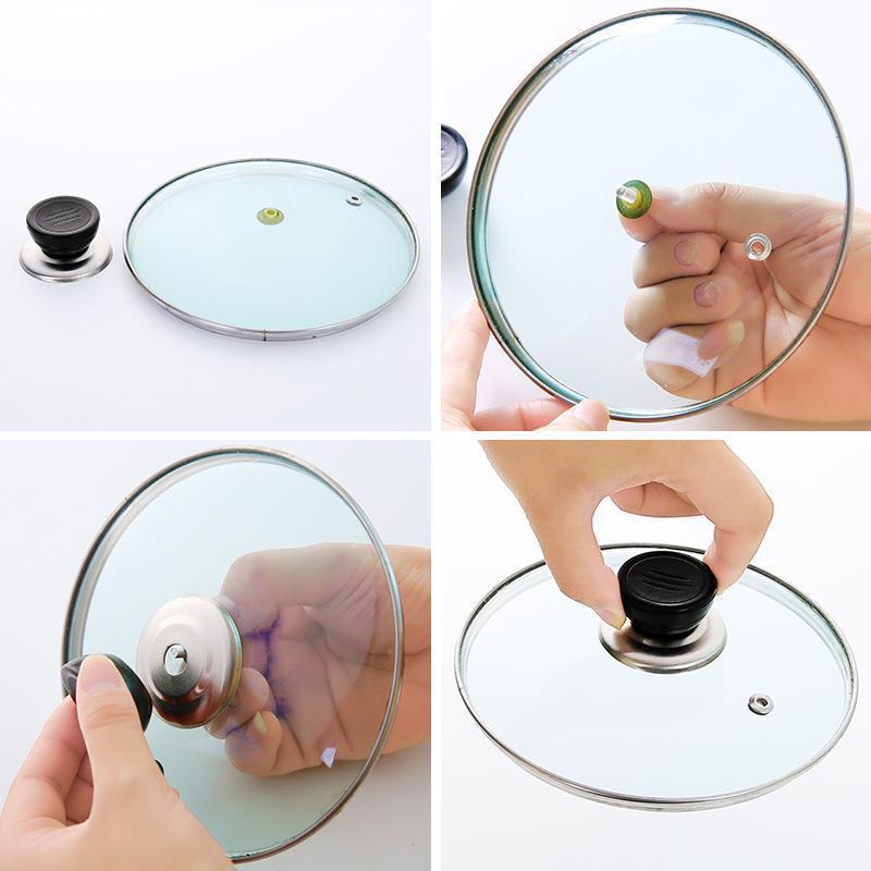 Universal Pot Lid Handle Anti-scalding Handle Accessories Wok Steamer Glass Pot Lid Top Cap Top Bead Handle Cap