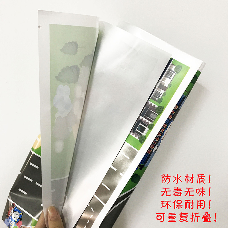 Traffic scene map children's floor mat food grade PP polypropylene material children's toy film city simulation