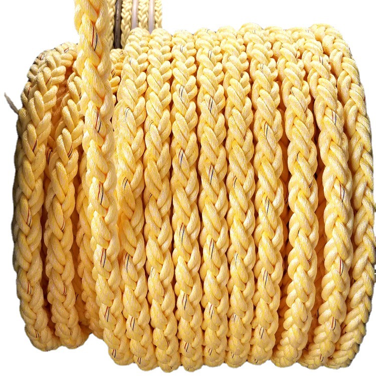 Production of Nylon Cable Wholesale Eight-Strand Braided Twelve-Strand Anchor Rope Composite Polypropylene Polyester Wire Marine Cable