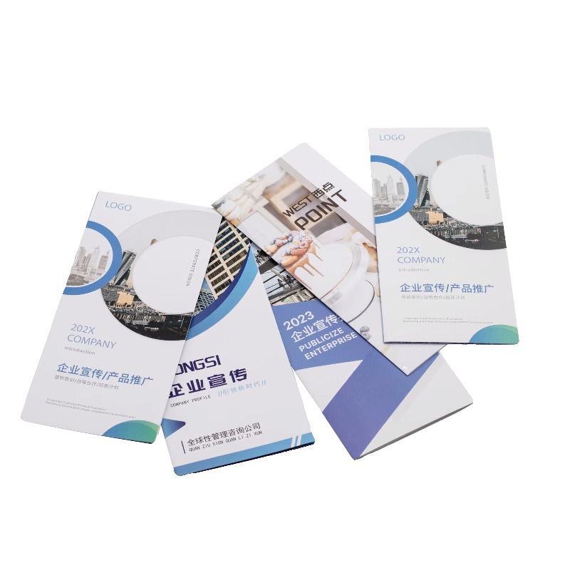 Brochure Color Printing Xiamen Factory Folding Saddle Stitching Glue Bound Coated Paper Business Album Magazine Manual