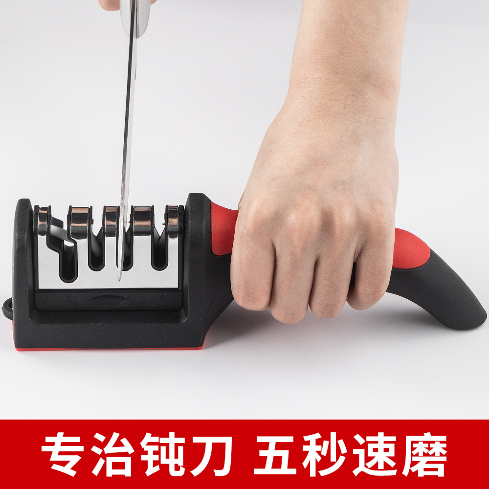 Multifunctional Knife Sharpening Tool, Sharpening Stone, Household Kitchen Knife, Fine Grinding, Commercial Quick Knife Sharpener, Edge Opening Tool, Three-In-One