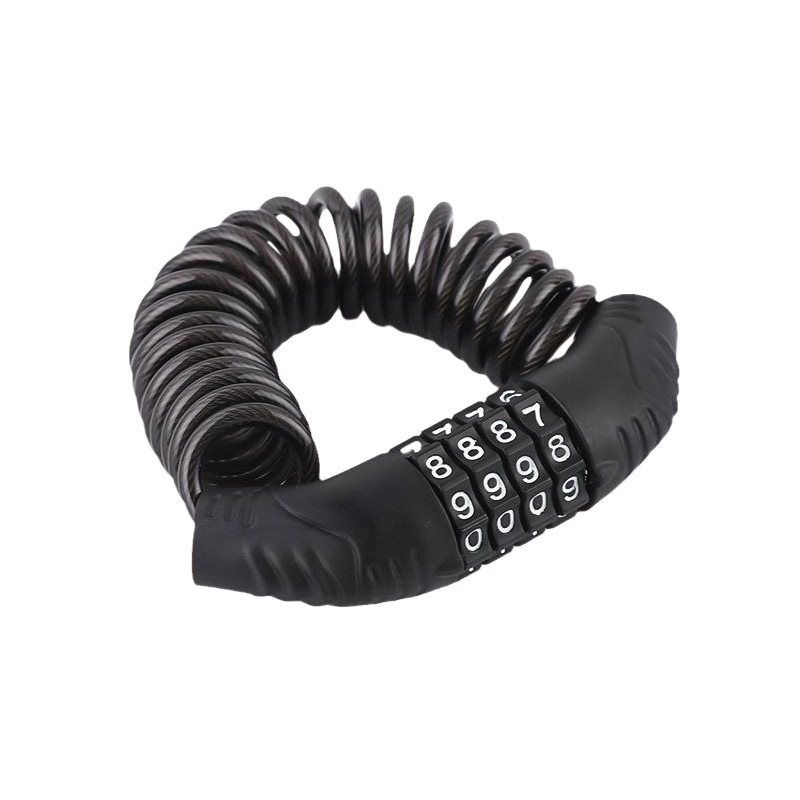 Helmet password lock bicycle lock anti-theft password lock portable electric car lock chain lock bicycle accessories