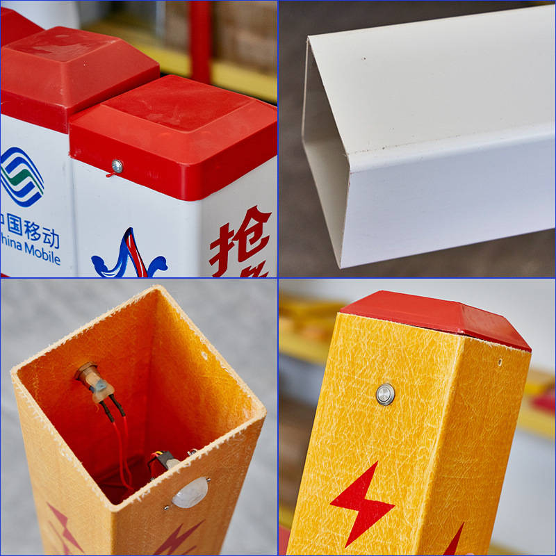 Security Warning Pile Frp Pvc Warning Column Electric Cable Gas Petroleum Warning Signs