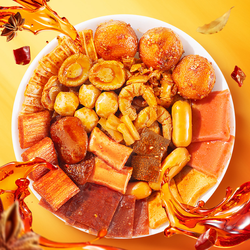 Wholesale Orders Will Not Be Shipped [Three Squirrels_Spicy Braised Food Gift Pack 150 Packs] Snack Gift Pack Whole Box Braised Food