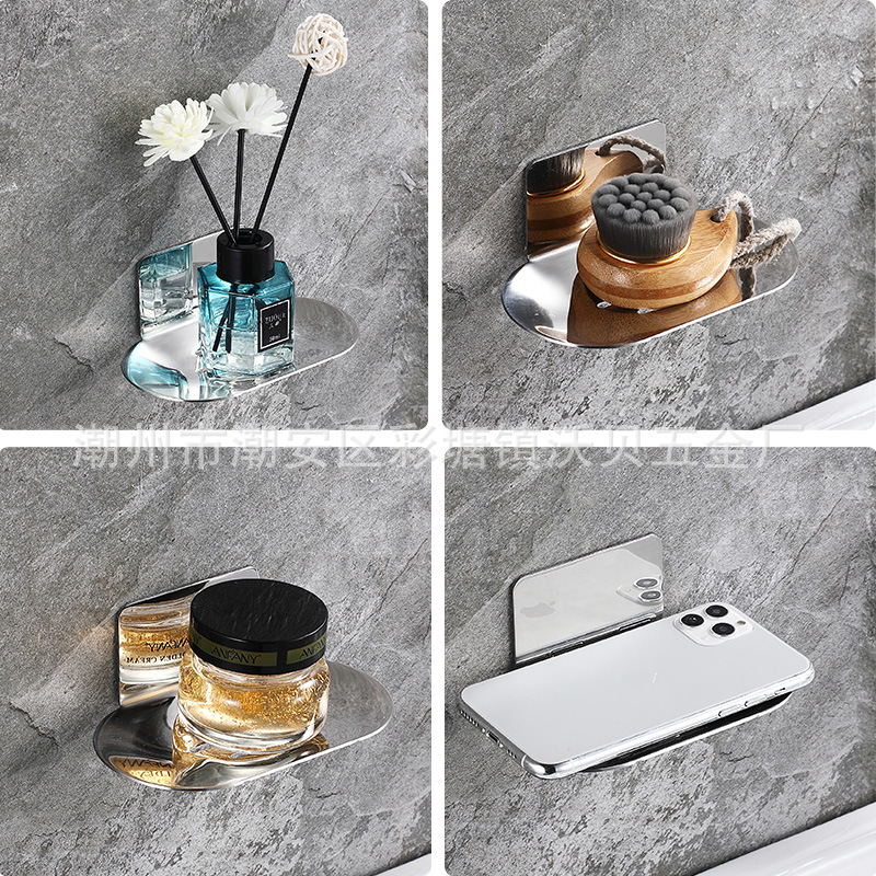 No Punching Soap Dish Cross-Border Sus304 Stainless Steel Soap Rack Nail-Free Bathroom Hanger Bathroom Soap Dish Soap Basket