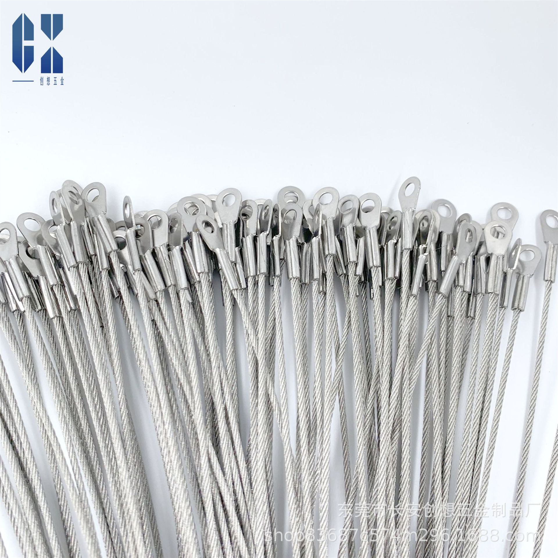 304 нержавеющая сталь трос прессованный нержавеющий терминал, гальванизированный резиновый покрытый стальной трос, прессованный алюминиевый рукав, высокое качество и низкая цена